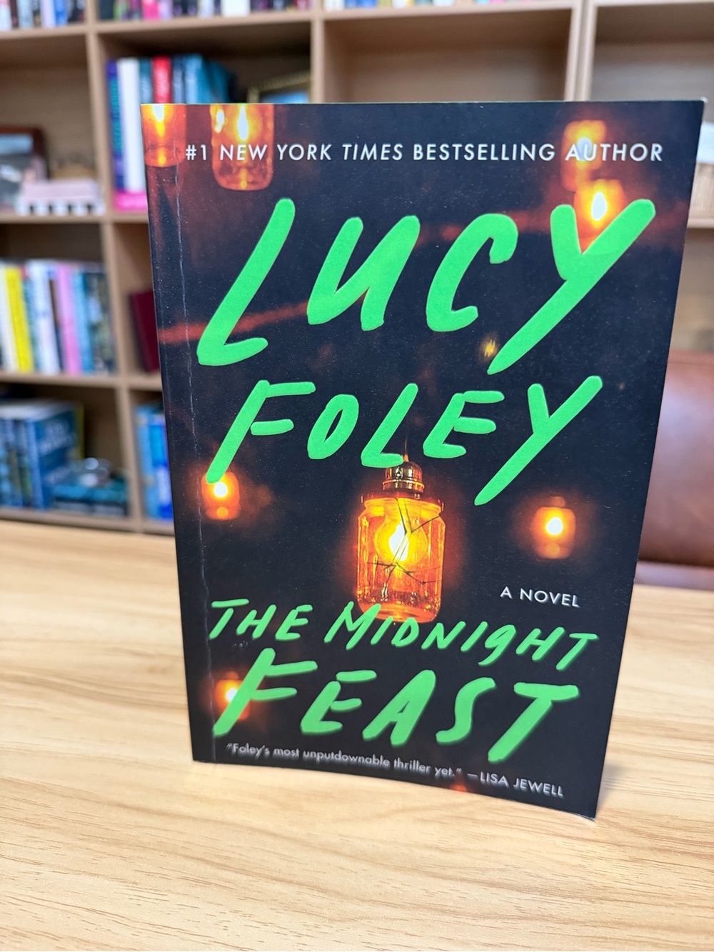 Lucy Foley The Midnight Feast — Neon Green & Black Paperback